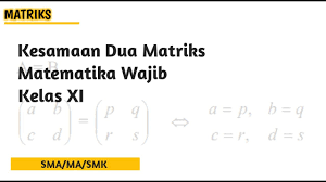 We did not find results for: Contoh Soal Kesamaan Dua Matriks Matematika Wajib Kelas Xi Youtube