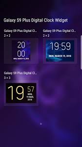Toggling the location settings in your app or phone may solve the issue. Galaxy S9 Plus Digital Clock Widget For Android Apk Download