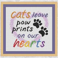 Or click on the photo of my beloved cat, willow, who crossed over the rainbow bridge several years ago. Dog Loss Cross Stitch Pattern Paw Print Quote Rainbow Etsy