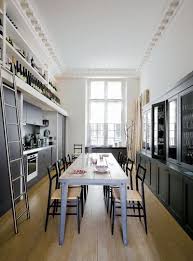 Renovation D Un Appartement Parisien Par Des Architectes Appartement Parisien Cuisine Salle A Manger Salle A Manger