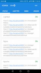 With service #port scanner implemented for ports kickweb server uses Ksweb Server Php Mysql 3 971 Apk Pro Mod Download Android
