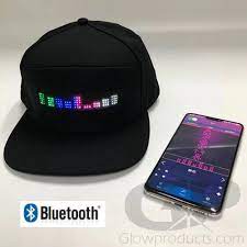Animated Light Up Led Hat With Smartphone Control Led Hat Light Up Multi Color Led