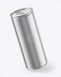 Download Glossy Metallic Drink Can Mockup In Can Mockups On Yellow Images Object Mockups PSD Mockup Templates