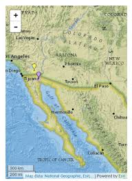 Baja California Colorado River Great Basin Continental Divide The Gash Tucson San Andreas Fault San Andreas Fault Culiacan Continental Divide
