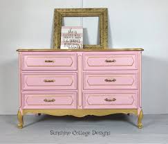 Pin By Christie Of Luvncrafts On Pink Handmade Gold Painted Furniture Pink Dresser Metallic Painted Furniture