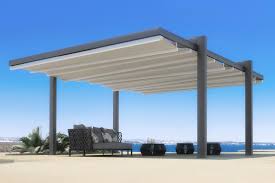 Atap :metal deck + pu foam + metal deck #carapasangawning #howtoinstallawningmetaldeck #awning #metaldeck #pufoamawning. Motorized Retractable Patio Cover The Forli Function Grace