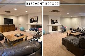 One with ample space for a new bar, and extra room in the theatre space! Basement Home Theater Renovation Reveal Day
