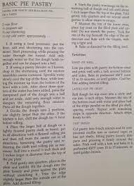 Dessert Pastry Basic Pie Pastry New York Times Cookbook Craig Claiborne Pastry Pastry Pie Pie