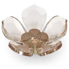 This white and purple orchid flower will win over any girls heart! Flower Decorations Featuring High Quality Crystals Swarovski