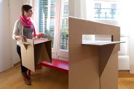 Cardboard Nightstand Made From Old Furniture Boxes Pics Cardboard Furniture Diy Cardboard Furniture Furniture Box