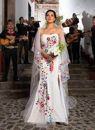 Coco Paloma Moda Mexicana Mexican Wedding Dress Embroidered Wedding Dress Wedding Dresses Lace
