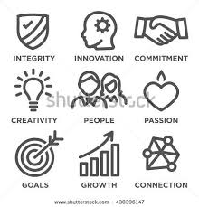 Black And White Icons Windows 10 Company Core Values Outline Icons For Websites Or Infographics Black And White Company Core Values Core Values Graphic Quotes