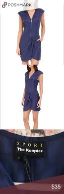 the kooples cupro dress new with tags zipper on front