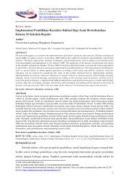 Jurnal ini berisi tulisan tentang gagasan konseptual, kajian dan aplikasi teori, tulisan praktis dan hasil penelitian bidang kesehatan, umumnya bidang keperawatan, kebidanan, rekam medis dan informasi kesehatan, akupunktur, farmasi, fisioterapi, dan aplikasi kesehatan. Pdf Implementasi Pendidikan Karakter Inklusi Bagi Anak Berkebutuhan Khusus Di Sekolah Reguler