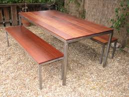 Ipe Plank Table Custom Outdoor Furniture Modern Outdoor Furniture Plank Table