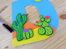 These crafts projects are for preschoolers, and kindergartners. D Is For Desert Letter Craft Free Printables Must Have Mom
