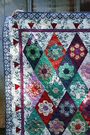My Kingfisher Quilt Stitched In Color Crazy Quilts Quilts Hexagon Quilt