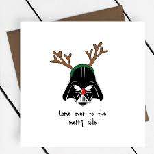 Image Result For Darth Vader Christmas Drawing Modern Christmas Cards Funny Christmas Cards Beautiful Christmas Cards