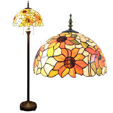 Gweat 16 Inch Idylle Sonnenblume Tiffany Stehlampe