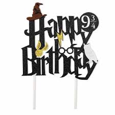Harry Potter Cake Topper Felt Bunting Happy Birthday Hogwarts Party Diy Aniversario Harry Potter Festa Harry Potter Decoracao Festa Tematica Harry Potter