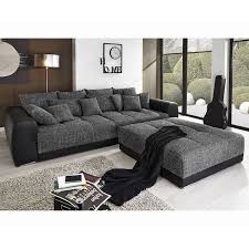 Big Sofa Valeska 310x135 Schwarz Strukturstoff 12 Kissen Mobel Sofas Big Sofas Sofa Sofa Billig Ecksofas