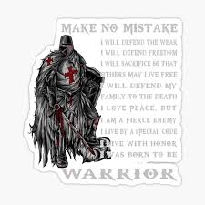 Whether an 'intention' to create an order of the … Knight Templar I Would Rather Stand With God Sticker By Lenew Redbubble