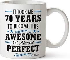 Just add a personalised leather box for safekeeping. Amazon Com 1951 70th Birthday Gifts Men Women Birthday Gift For Man Woman Turning 70 Funny 70 Th Party Supplies Decorations Ideas Seventy Year Old Bday Coffee Mugs 70