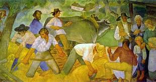 Elmhurst Il Post Office There Was Vision By George Melville Smith 1937 Oil On Canvas Mural Mural Painting Mural Art