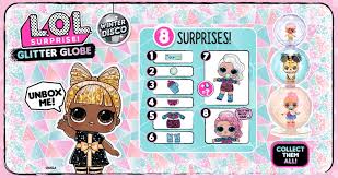 Free printable lol surprise doll coloring pages for kids of all ages. L O L Surprise Glitter Globe 6 Winter Disco Tots List Of Characters Checklist Kids Time