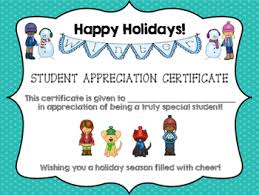 It's got a simple black and white design that you can customize to your liking. Holiday Certificate Worksheets Teaching Resources Tpt