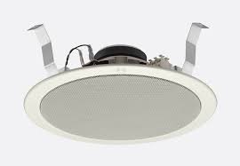 It feature spring clamp mechanism for easy speaker mounting to ceiling. Toa Pc 2852 Loudspeaker Circular Ceiling 1 5 15w Taps Splashproof Off White