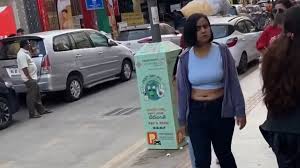 Hot Sexy Girl Big bouncing Boobs and Deep big navel in public mp4 snapshot  00 05 009 — Postimages