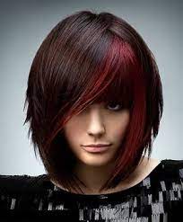 Deep Brown With Red Accent Emo Hair Color Hair Styles Medium Hair Styles