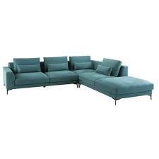 6 Sitzer Ecksofa Ecke Rechts Bezug Aus Baumwolle Und Leinen Petrol Portland Maisons Du Monde Ecksofa Sofa Einrichtungsstil