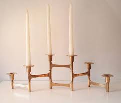 Fantastic Mid Century Articulating Folding Solid Brass Candelabra 6 Candle Brass Candle Holder Adj Mcm Decor Mid Century Candle Holders Vintage Candleholders