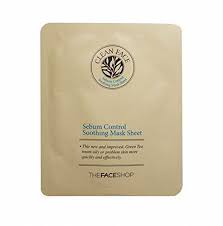 The Face Shop Clean Face Oil Free Control Cream The Face Shop Clean Face Sebum Control Soothing Mask Sheet 21ml X 2 Pcs See This Great Product Affiliate Link Faci Soothing Mask The Face Shop Clean Face