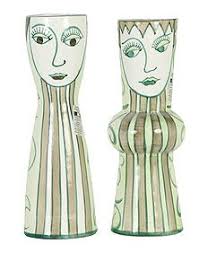 Zanolli Italian Ceramic Lady Figurative Vase Lot