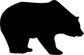 Bear Silhouette Clip Art Vector Clip Art Online Royalty Free Public Domain Bear Silhouette Bear Stencil Animal Silhouette