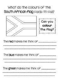 Unlocking Creative Thinking This Easy To Use Resource Asks Students To Reflect On What The Colors Of The South Africa South African Flag South African African