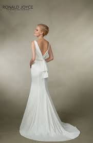 Victoria Jane For Ronald Joyce Style 18019 Satin Wedding Dress With Low V Back Ronald Joyce Wedding Dresses Wedding Dress Low Back Satin Wedding Dress Simple