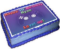 See more ideas about ps4 cake, playstation cake, cake. Amazon Com Gamer Ps4 Personalized Cake Toppers 1 4 8 5 X 11 5 Inches Birthday Cake Topper Grocery Gourmet Food