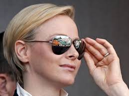 ﻿ princess charlene debuts statement short fringe during new appearance. Hsh Princess Charlene Of Monaco White Hot And Ray Ban Royal Fashionistas