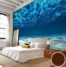 Customized Modern 3d Underwater Ocean Floor Theme Wallpaper Quality Non Woven Deep Sea Design Wallpaper Ocean Themed Bedroom Wallpaper Bedroom Floor Wallpaper