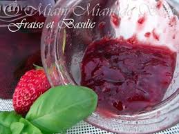 Confiture De Fraise Basilic O Miam Miam De Soso Confiture Fraise Fraise Basilic Confiture De Fraises Maison