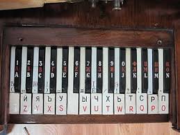 While c comes right before a set of two black keys, f comes before a set of three black keys. Keyboard Layout Wikipedia