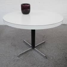 Offered in white or black is an exceptionally durable plastic surface. Vintage White Formica Dining Table 1960s 108551