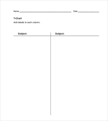 T Chart Template Photo Album Asteknikyapi