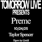 TOMORROW PRESENTS PREME + TAYLOR SPENCER event image