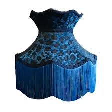 Mar 08, 2019 · lovers of maximalist design know that when it comes to throw pillows, you can (almost) never have enough. Blue Leopard Print Velvet Crown Lamp Shade With Blue Fringe L Abigail Hardie Home Wolf Badger