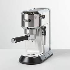 Its patented brewing system features a reservoir and spray head to bring out the coffee's flavor. De Longhi Dedica Deluxe Espresso Maker Reviews Crate And Barrel